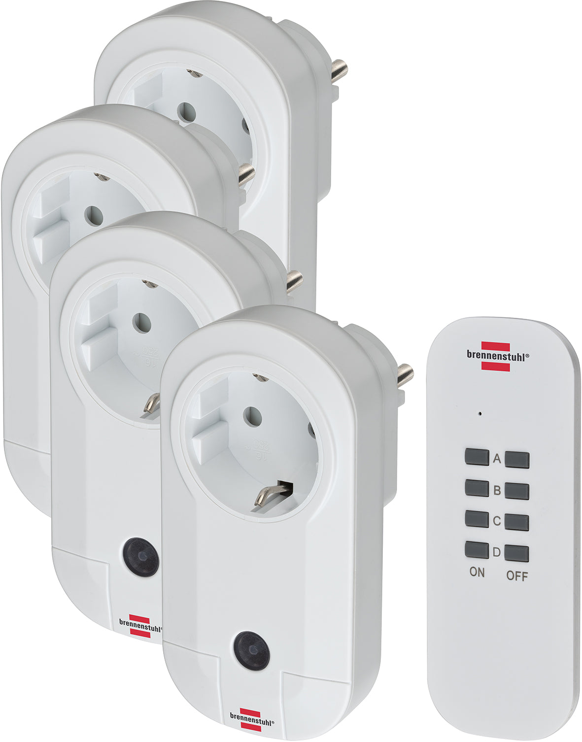 Brennenstuhl Comfort-Line 4-fach Funkschalt-Set RC CE1 4001, IP20 Brennenstuhl Comfort-Line 4-fach Funkschalt-Set RC CE1 4001, IP20